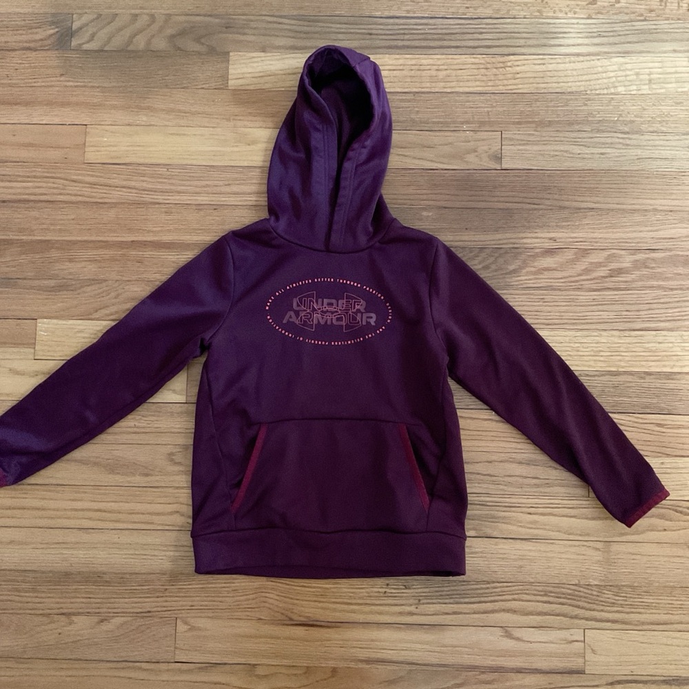 Maroon Under Armour Kids Hoodie